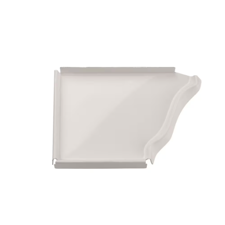 5" White Gutter End Caps – 50 Pack (25 Left / 25 Right) – Sold by the Box