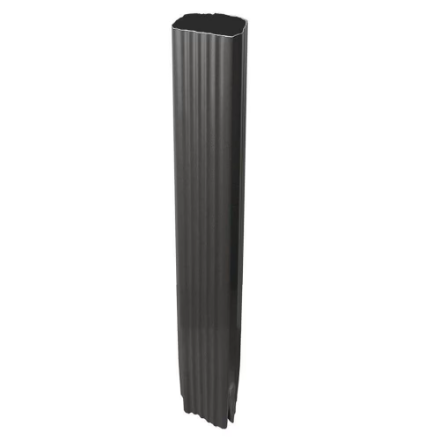 Small Square White Aluminum Gutter Downpipe – Sold by the Piece (10 Per Box)