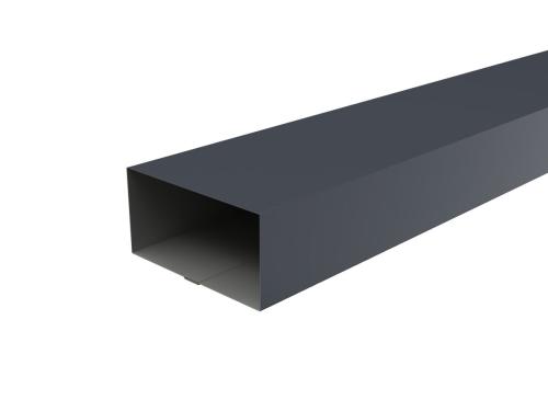 Large Square Ironstone Aluminum Gutter Downpipe – Sold by the Piece (10 Per Box)