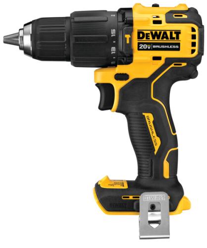 DEWALT DCD709B 20V MAX ATOMIC Brushless Compact 1/2" Hammer Drill/Driver — 6.9" Long, 340 UWO, 28,050 BPM (Tool Only)