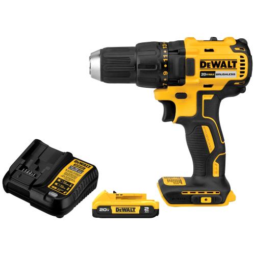 DEWALT 20V MAX Compact 1/2" Drill/Driver with 1 Battery and Bag