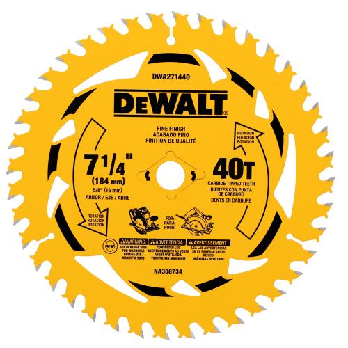 DEWALT B Mpk - Dewalt 7-1/4" 40T Saw Blade - Bulk 10 Pack. High Performance Cutting Tool Designed for Durability, Precision Cutting, and Extended Blade Life