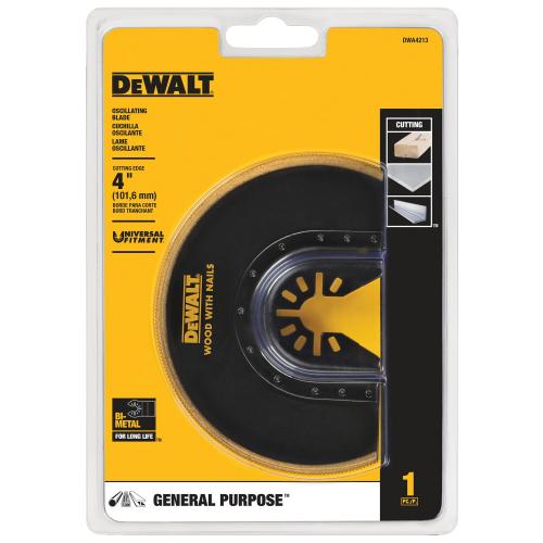 DWA4213 DEWALT Oscillating Titanium Flush Cut Semi-Circle Blade