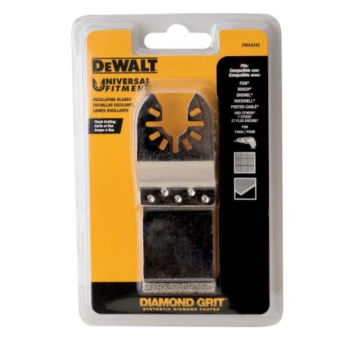 DWA4242 DEWALT Oscillating Tool Blade, Diamond Grit, Flush Cut