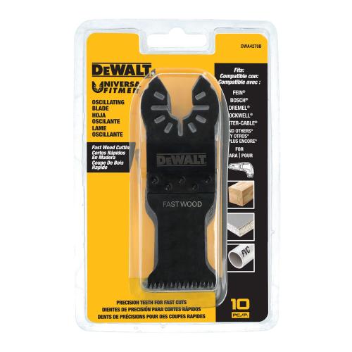 DWA4270B DEWALT Precision Tooth 1 1/4" Fast Wood Cutting Blade - 10 Pack