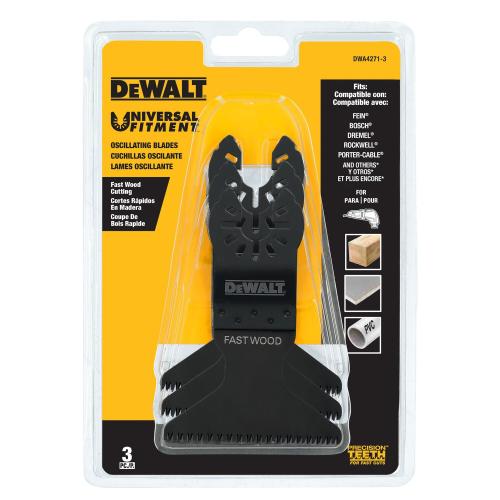 DEWALT Precision Tooth 2 1/2" Fast Wood Cutting Blade - 3 Pack