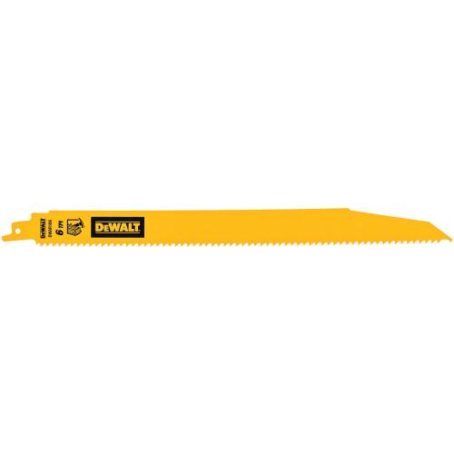 DWAR106 DEWALT 12" 6TPI Demo Reciprocating Blade 5-Ct