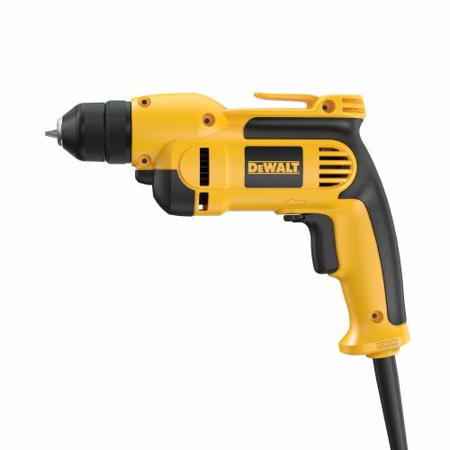 DEWALT DWD112 3/8" VSR Corded Drill — 7.0A, 0–2,500 RPM, All-Metal Ratcheting Keyless Chuck