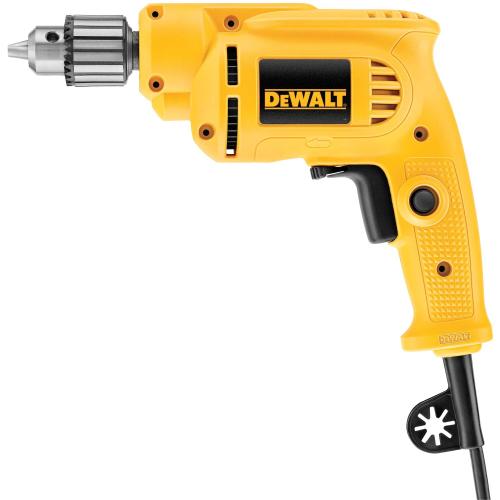 DEWALT DWE1014 3/8" VS Corded Drill — 7.0A, 0–2,800 RPM, Keyed Chuck, Just 3.55 lbs