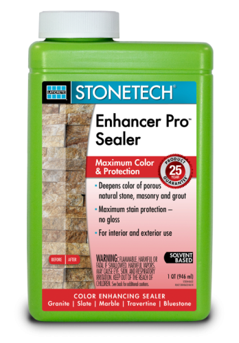 Enhancer Pro Sealer - Quart - 6 Per Case - Color enhancing, penetrating sealer that provides a maximum deep rich color & stain protection on natur