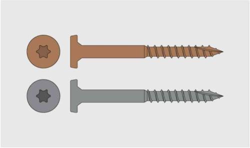 Fascia System Expoxy/Stainless Screws - 9x1-7/8