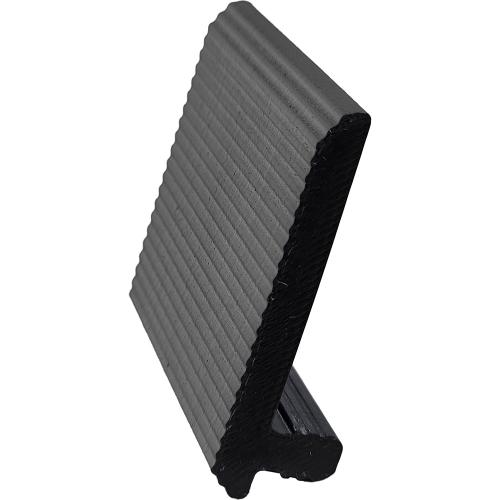 Grey Rock 12' Transition Trim, FRONT, Vertical, WPC - Fiberwood