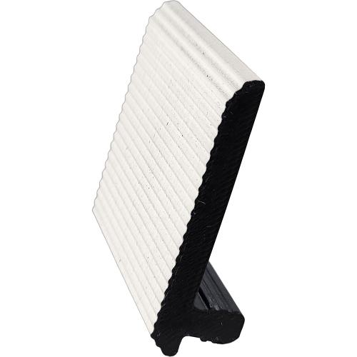Pure White 12' Transition Trim, FRONT, Vertical, WPC - Fiberwood