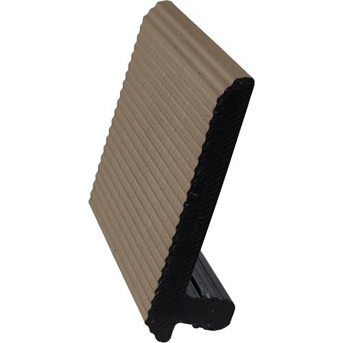Vintage Brown 12' Transition Trim, FRONT, Vertical, WPC - Fiberwood