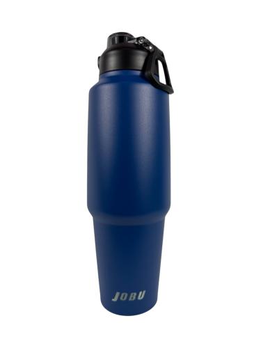 JOBU 40 oz Stainless Steel Water Bottle with 2-in-1 Sport Lid, Cup Holder Friendly