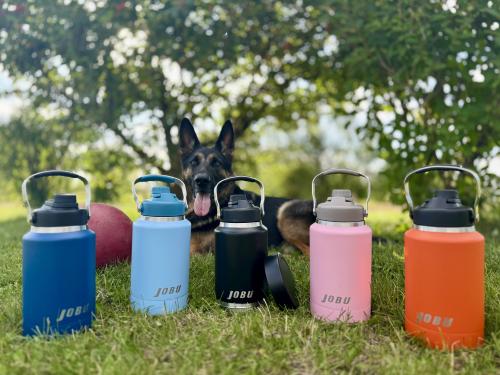 Jobu Outdoors 64oz Stainless Steel Water Bottle with Bottom Compartment