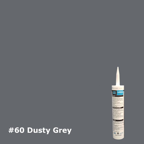 Dusty Grey Latasil -10.3oz Tube 100% Silicone - - 6260 Laticrete MVIS