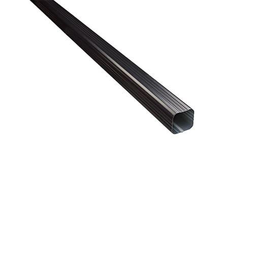 Small Square Charcoal Aluminum Gutter Downpipe – Sold by the Piece (10 Per Box)