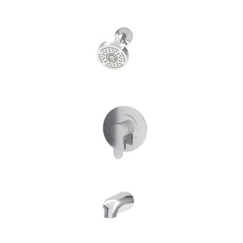 Identity Tub and Shower Trim with VersaFlex Integral Diverter