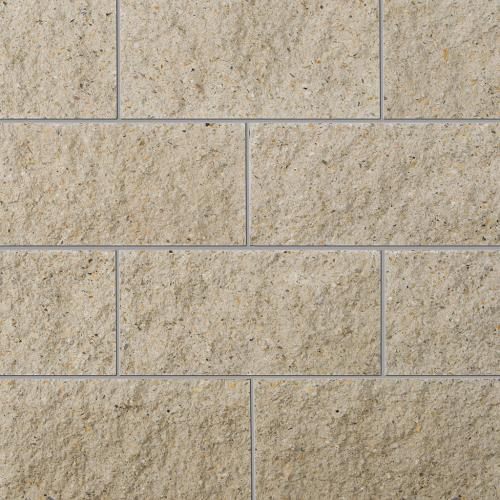 Echelon 10cm Split Face Standard Block - River Rock White