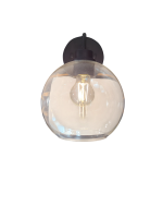 CK Lighting Alexas Clear 1LT Wall Light (Black)