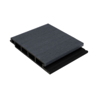  Black 12' Classic WPC Wall Cladding, 6.6 SQFT per Piece, Sold by the Piece, 130 Pieces per Pallet - Fiberwood