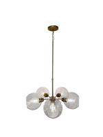 CK Lighting Alexas Clear 5LT Chandelier (Brushed Gold)