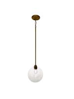 CK Lighting Alexas Clear 1LT Pendant (Brushed Gold)