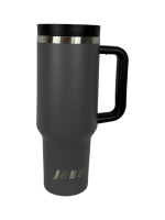 Jobu Outdoors Charcoal 40oz Quencher with Straw and Handle