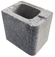 Echelon 25cm Lightweight Single Bullnose Half Block