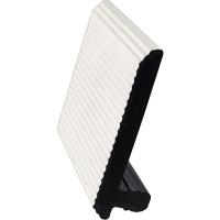 Pure White 12' Transition Trim, FRONT, Vertical, WPC - Fiberwood