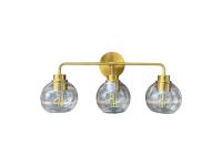 CK Lighting Alexas Clear 3LT Vanity Light (Brushed Gold)