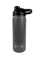 Charcoal 18oz (550ML) Water Bottle  with Wide Mouth JOBU Outdoor Sasquatch Series H19.9(7.83")x7.4(2.91")