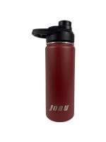 Jobu Outdoor Sasquatch Series Stainless Steel 18 oz Water Bottle with Screw-On Lid (Merlot)