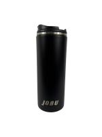Jobu Stainless Steel 16 oz Coffee Tumbler with Spill-Proof Lid (Matte Black)