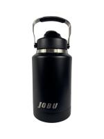 JOBU 64oz Stainless Steel Water Bottle with Bottom Compartment Matte Black