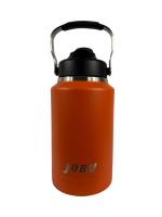 JOBU 64oz Stainless Steel Water Bottle with Bottom Compartment Orange