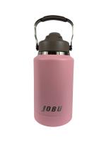 JOBU 64oz Stainless Steel Water Bottle with Bottom Compartment Pink