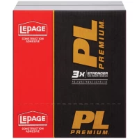 Lepage PL 600 295 ml Tube - Landscape Block Adhesive - 12 Tubes per Case