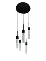 CK Lighting Kenzie Pendant 5LT LED 3CCT (Black)
