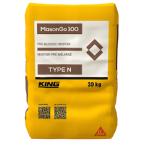 Masongo 100 Type N 30kg Mortar King Grey 56/per pallet/Order per EA Sika
