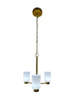 CK Lighting Teko 3LT Frosted Pendant LED (Brushed Gold)