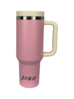 Jobu Outdoors Pink 40oz Quencher with Straw and Handle