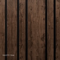#714 Knotty Teak 5/8" 2pc O/S CR  piece Snap-T O/S Corner 10'L (4  pc / box) - Knotty Teak L22 LUX