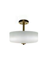 CK Lighting Teko Frosted Semi Flush LED (Brushed Gold)