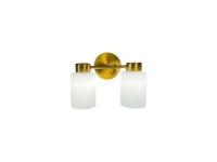 CK Lighting Teko 2LT Frosted Wall (Brushed Gold)