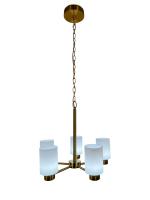 CK Lighting Teko 5LT Frosted Pendant LED (Brushed Gold)