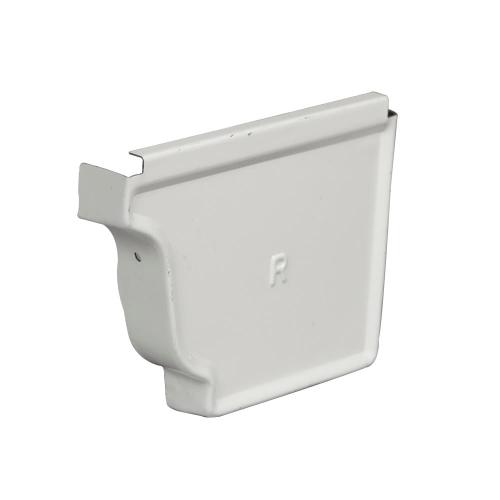 5" Pebble Clay / Latte Gutter End Caps – 50 Pack (25 Left / 25 Right) – Sold by the Box