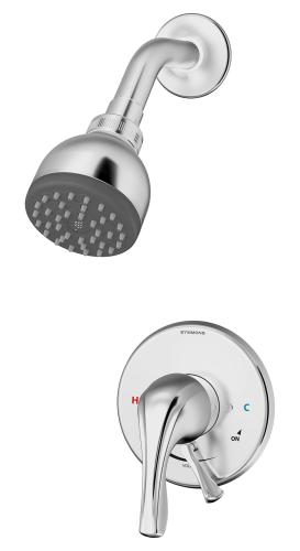 PC Origins Shower system Valve  Incl trim Metal lever handle 1  mode showerhead with easy to  clean nozzles 2.5 gpm (9.5  L/min) standard Can be conve
