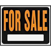Hy-Ko Hy-Glo Series SP-100 Jumbo Identification Sign, 14-1/2 x 18-1/2 in Dimensions, FOR SALE, Fluorescent Orange Legend